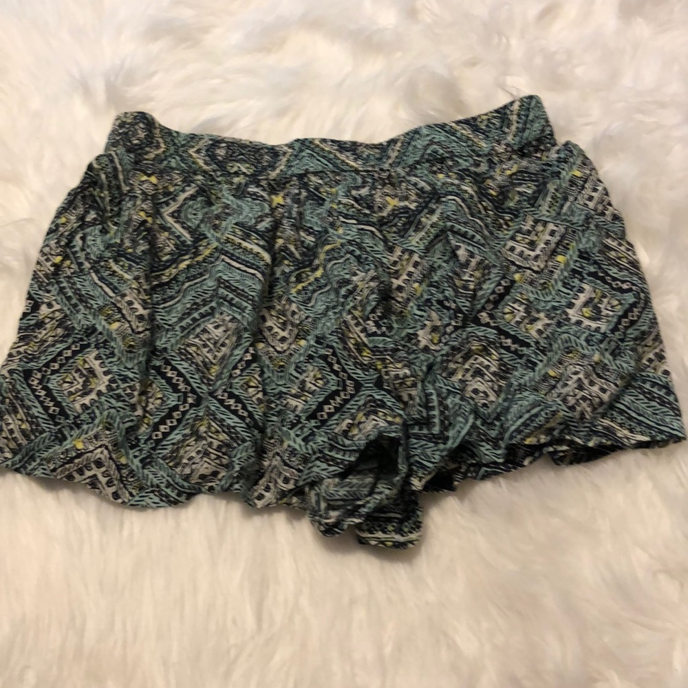 Aztec patterned board shorts